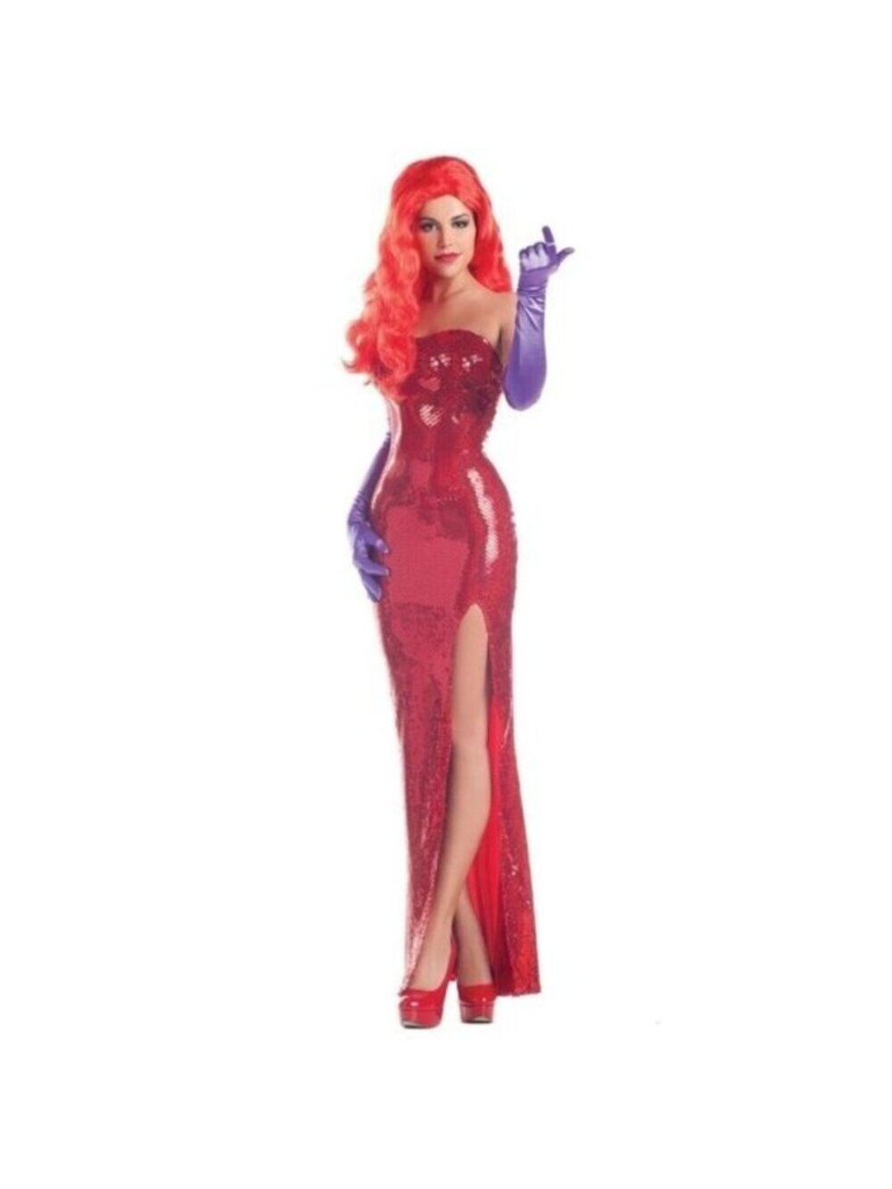 Party King Toon Starlet Costume SZ Small Halloween Cosplay Retails $73 Gown Only